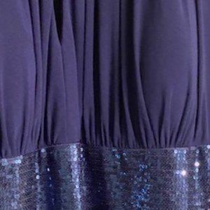 After Midnight Halter Top in Slate Blue